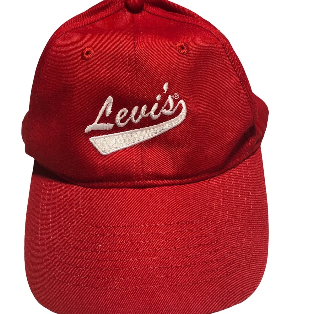 Levi’s Red Script cap hat one size adjustable